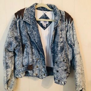VINTAGE wash jean jacket